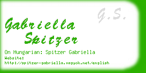 gabriella spitzer business card